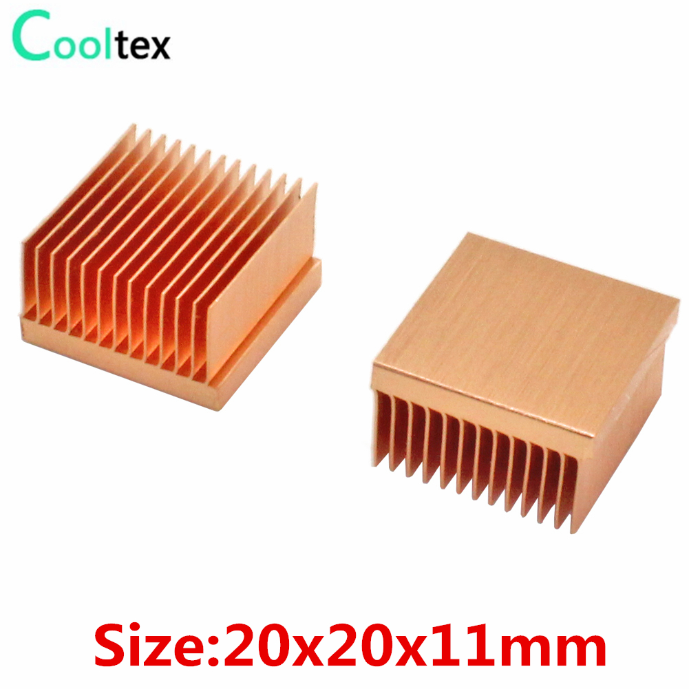 Raspberry Pi Water Cooling Kit - 2pcs Puro Rame del Dissipatore di