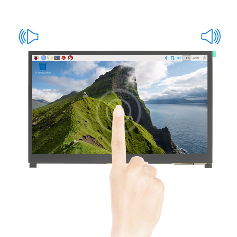 Raspberry Pi 10.1 Inch Capacitive Touch Screen Ips - Nuovo Monitor touchscreen capacitivo con Display