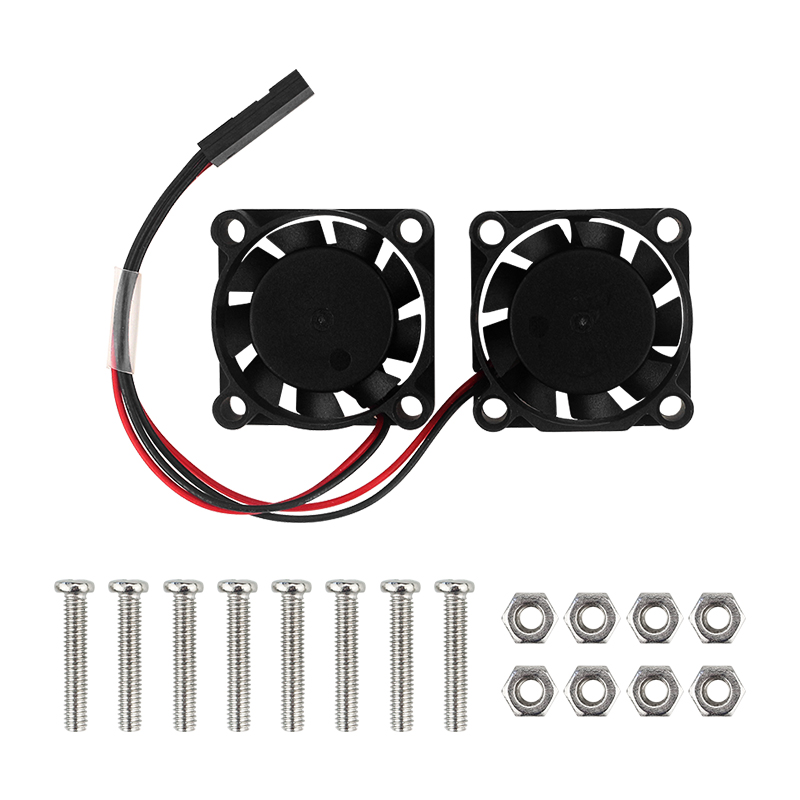 Raspberry Pi Water Cooling Kit - Doppia ventola per radiatore per Raspberry