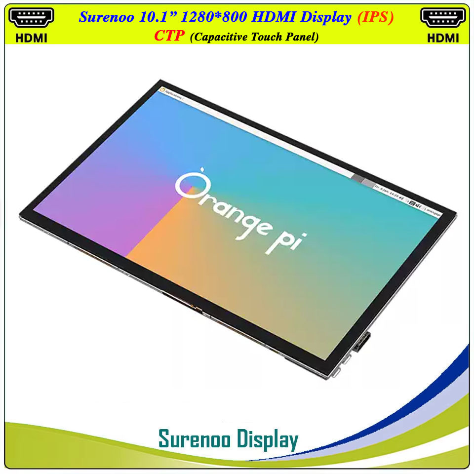 Raspberry Pi 10.1 Inch Capacitive Touch Screen Ips - Display LCD da 10.1 Pollici 1280*800