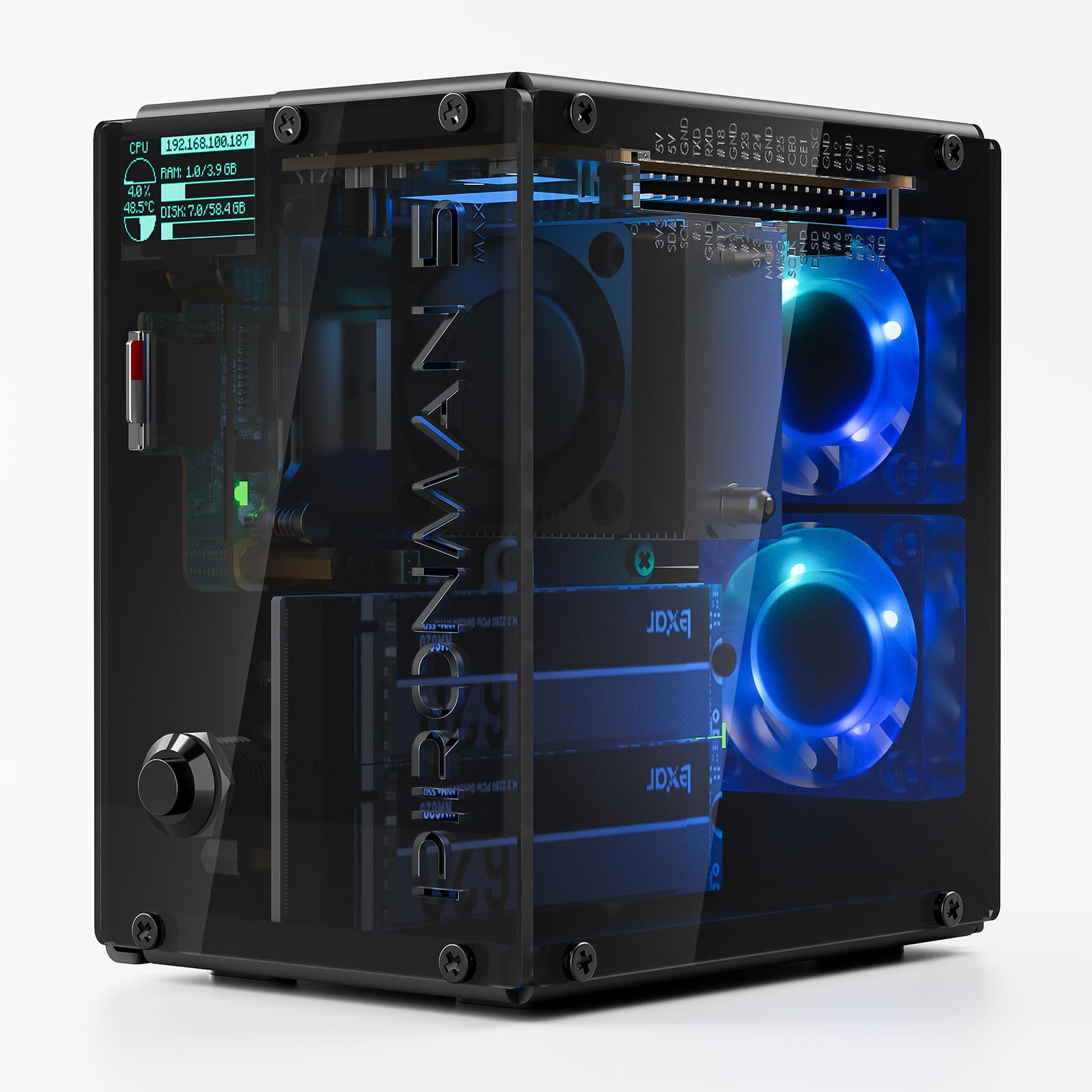 Pironman 5-MAX Dual NVMe M.2 S - Raspberry Pi Ai Kit Hailo-8L recensione e prezzo